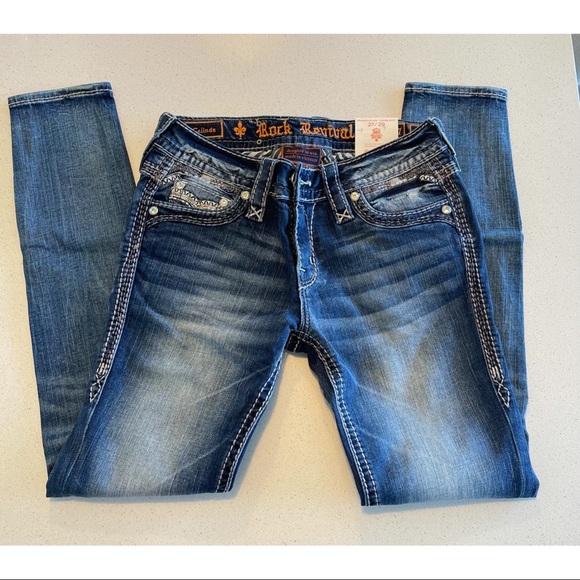 NWT - Rock Revival Ankle Skinny Jeans - size 27 - Celinda - Picture 4 of 5